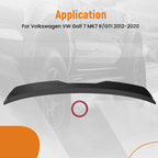 Trunk Spoiler Wing Lip for VW Golf 7 MK7 R/GTI (2012–2020) ABS