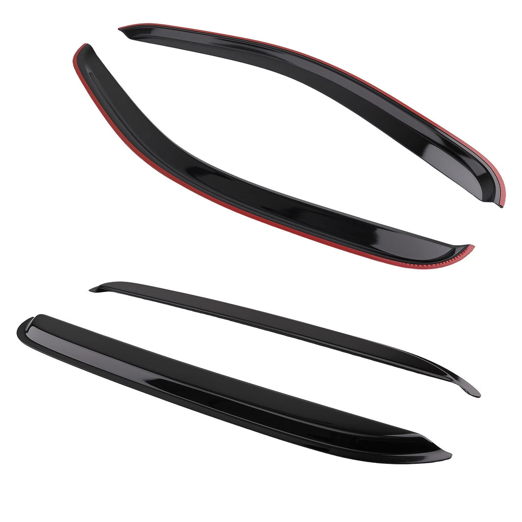 Set of 4 Wind Deflectors Window Visor for GMC Yukon (2007–2014) Black