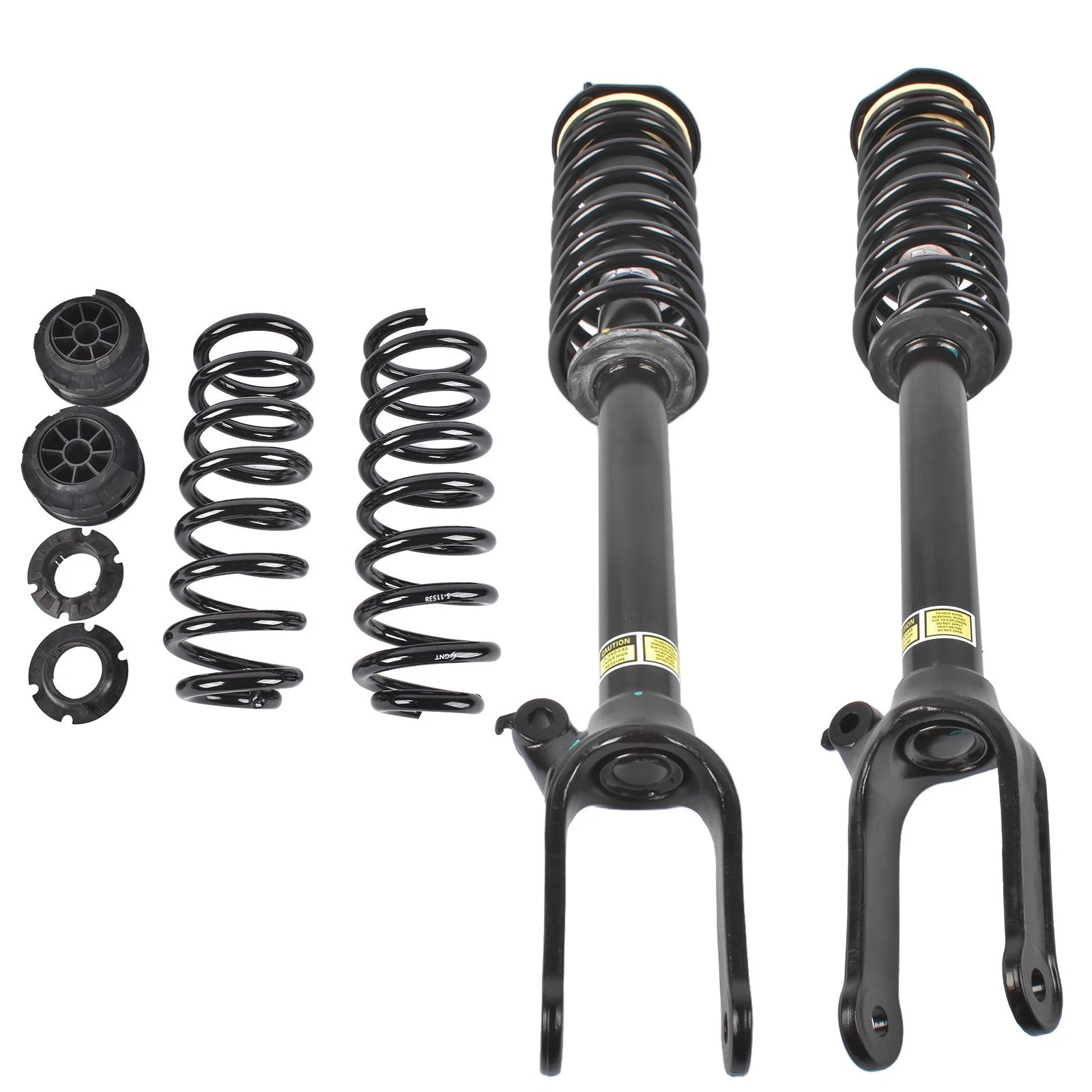 Front Shock Struts & Rear Coil Spring Lowering Kit for Mercedes W164 (2006–2011)