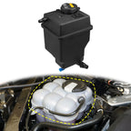 1 x Coolant Radiator Reservoir Tank with Cap and Sensor for BMW X5