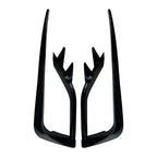 2X ABS Black Fog Light Lamp Cover Trim for VW Golf MK7.5 (2017–2019)