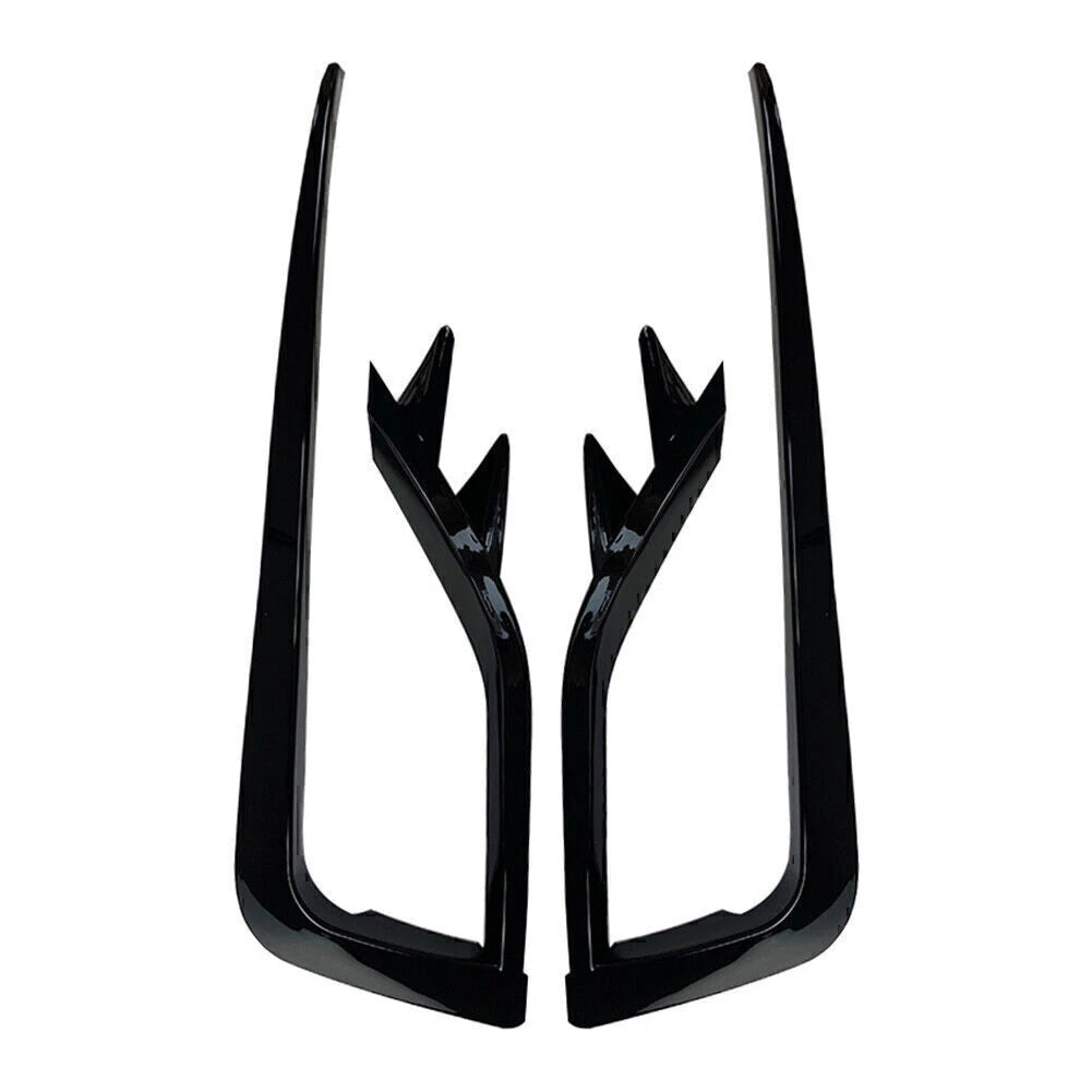 2X ABS Black Fog Light Lamp Cover Trim for VW Golf MK7.5 (2017–2019)