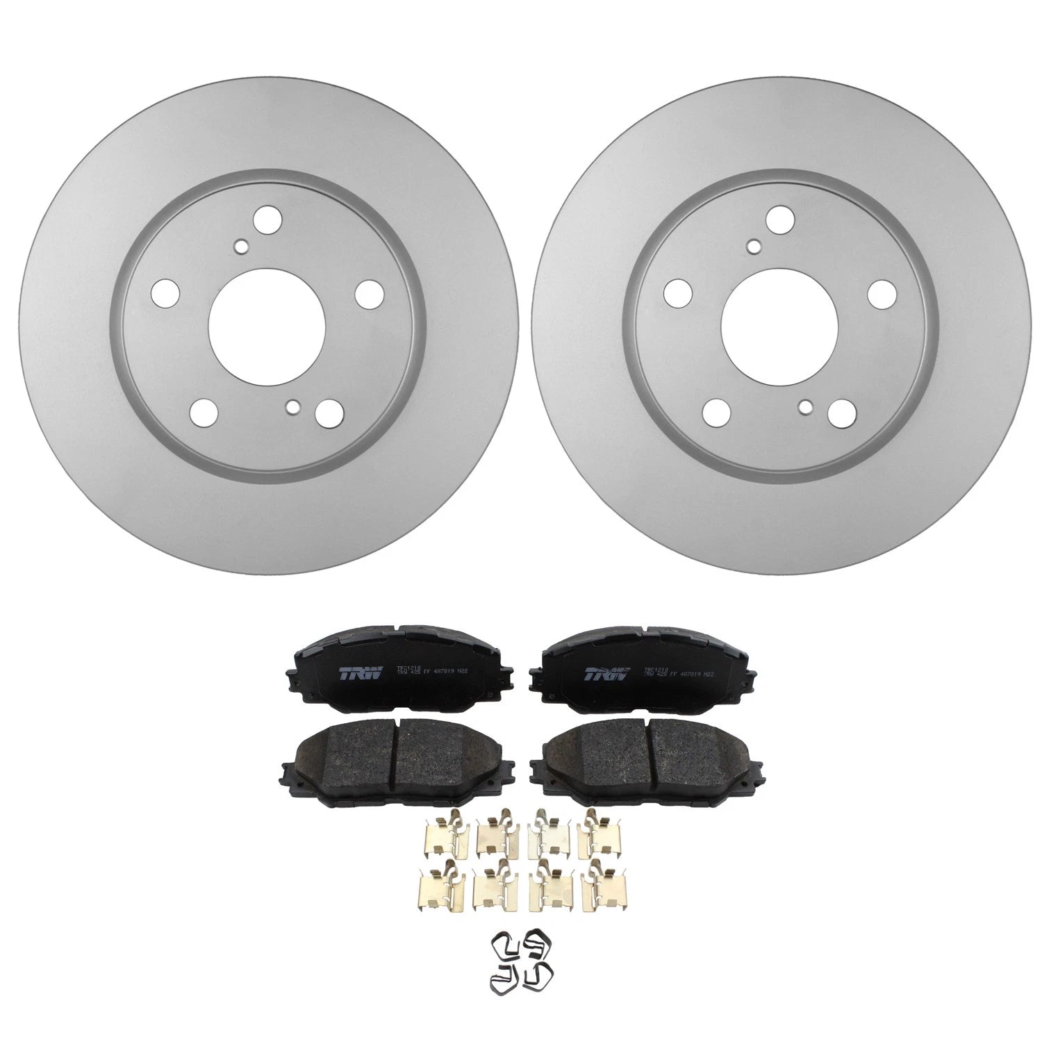 Set of 4 Bosch QuietCast Rotors & TRW Pro Ceramic Pads for Prius V RAV4 (2012–2018)