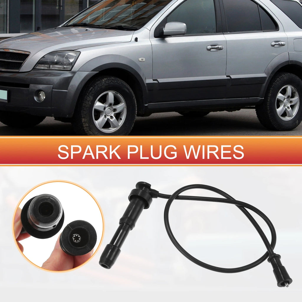 3X Spark Plug Wire Ignition Coil Cable No. 2746039800 for Kia Sorento (2003–2006)