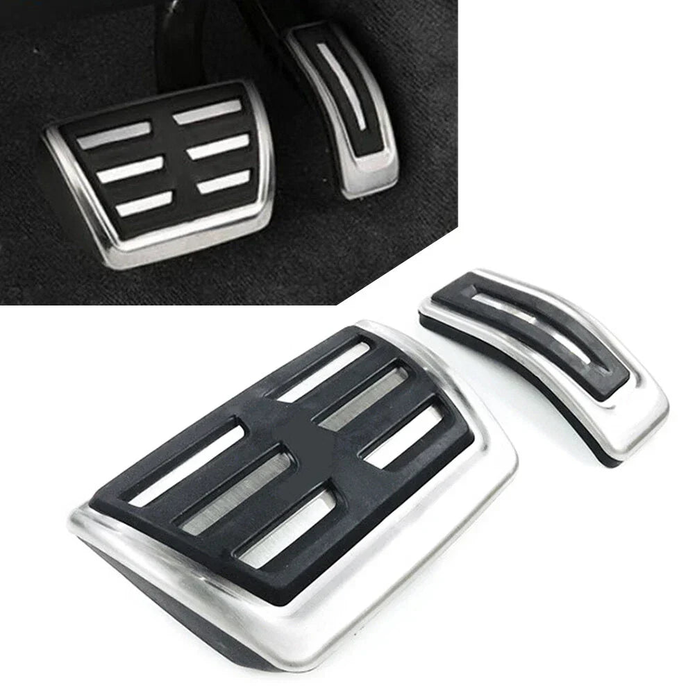 Stainless Steel Brake Gas Pedal Covers for Audi A4 A5 A6 A7 A8 Q3 Q5 (2008-2023)