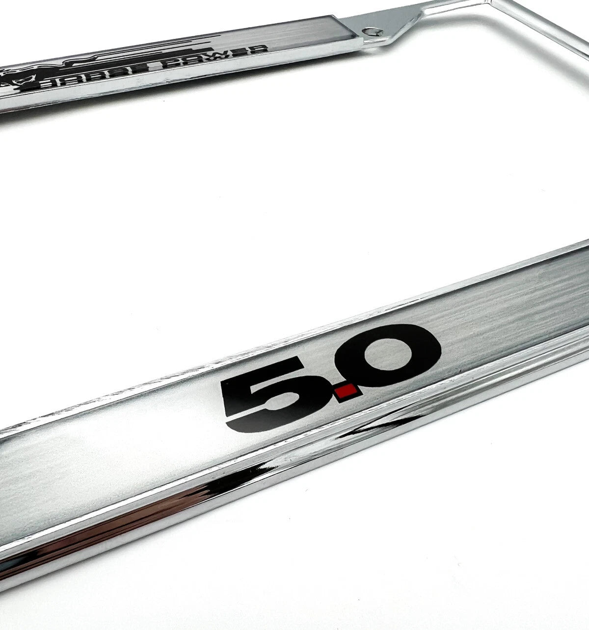 License Plate Frame Chrome Replacement for Ford Mustang (2015–2023)