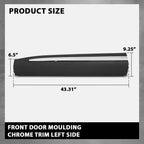 Chrome Front Door Lower Molding Trim for Ford Explorer (2020–2023)