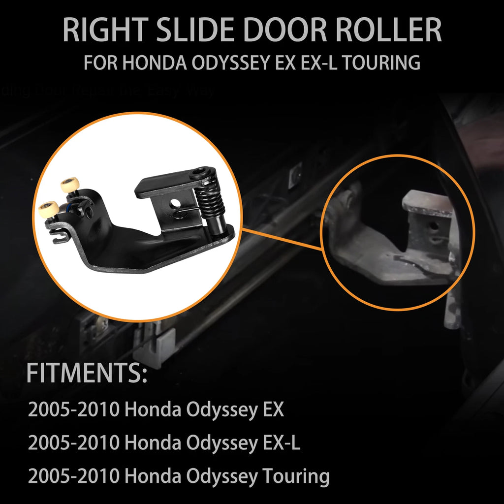 Right Center Sliding Door Hinge & Roller for Honda Odyssey (2005–2010) 72521-SHJ-A21