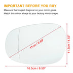Pair Mirror Glass Replacement for BMW 335i 135i 328i M3 128i (2007–2013)