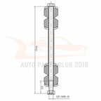 Set of 12 Ball Joint Tie Rod Ends for Ford F-150 4WD (1997–2003)