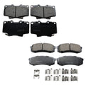 Set of 4 Akebono ProACT Ceramic Brake Pads for LX450 Land Cruiser (1996–1997)