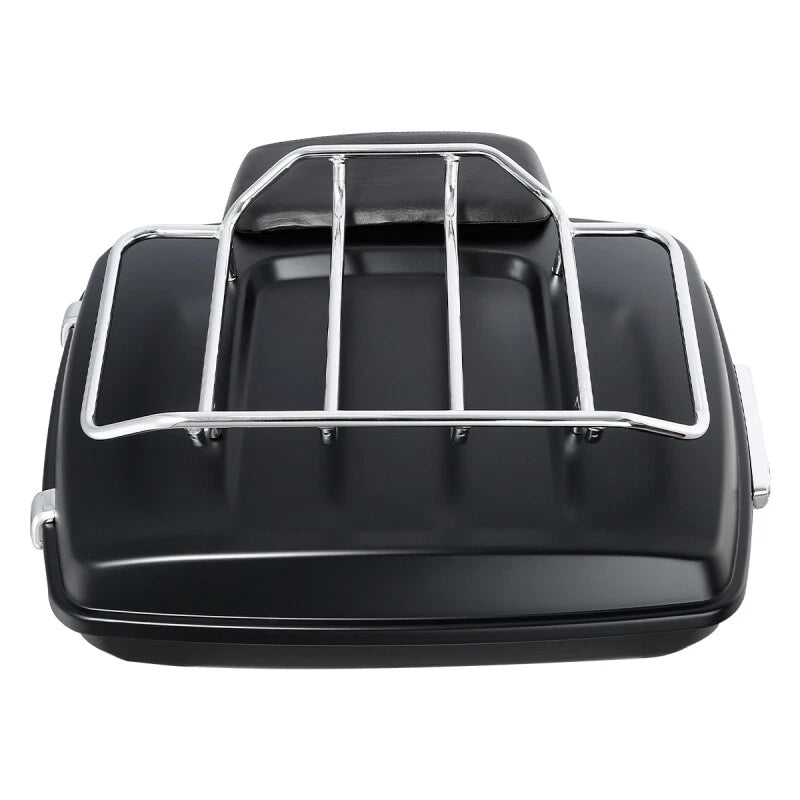 Matte Razor Trunk Pad Mount Rack Rail for Harley Touring Road Glide (2014–2025)