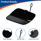 Rear Car Bumper Tow Hook Cover for Mercedes-Benz (A2058850224) Black Metallic