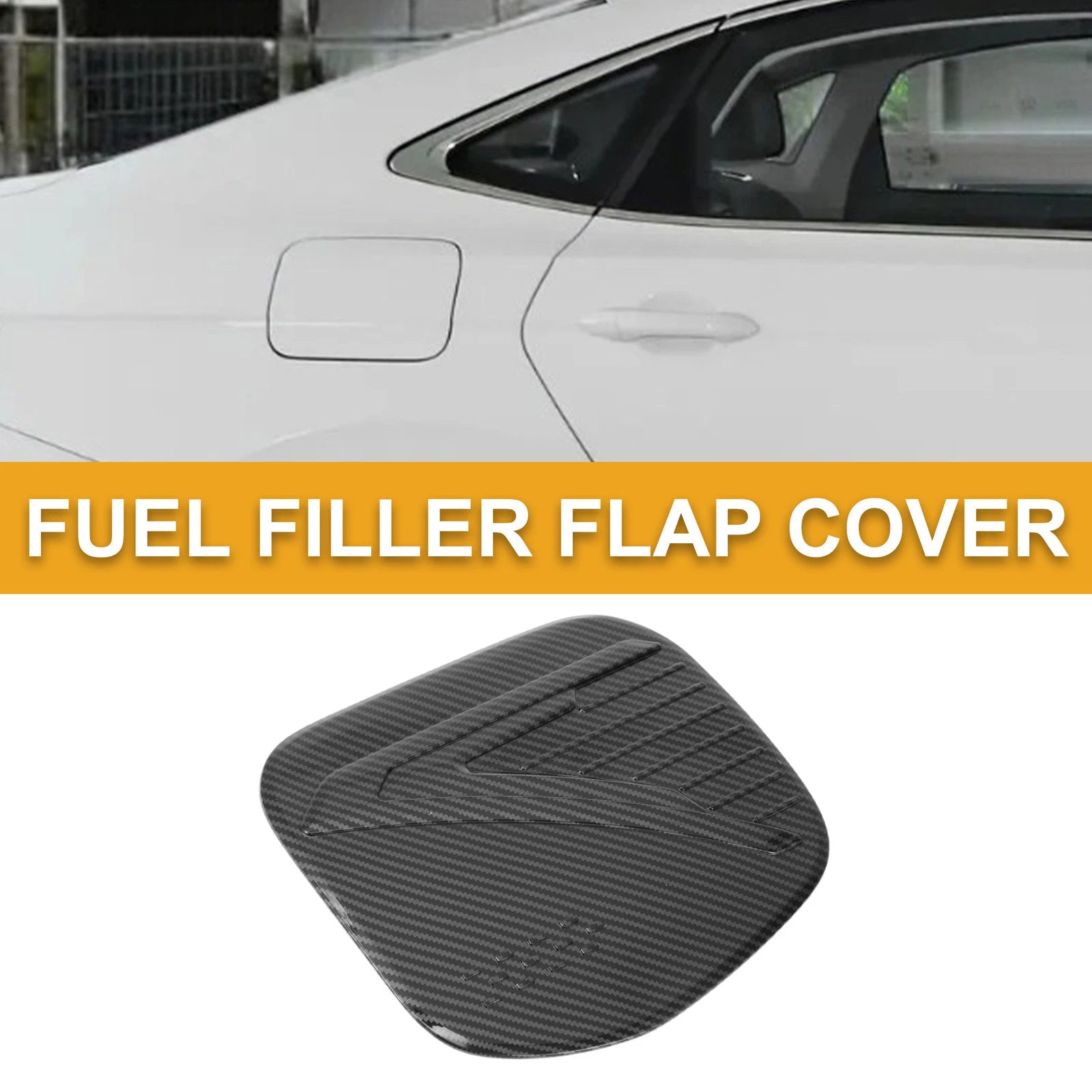 Fuel Tank Door Cap for Toyota Prius (2024–2025) Carbon Fiber Black
