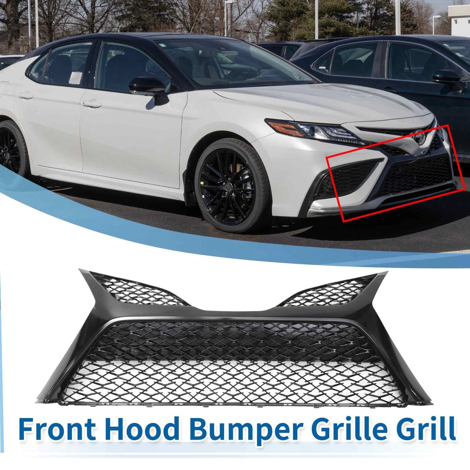 Front Hood Bumper Grille for Toyota Camry SE (2021–2022) No.5310206630