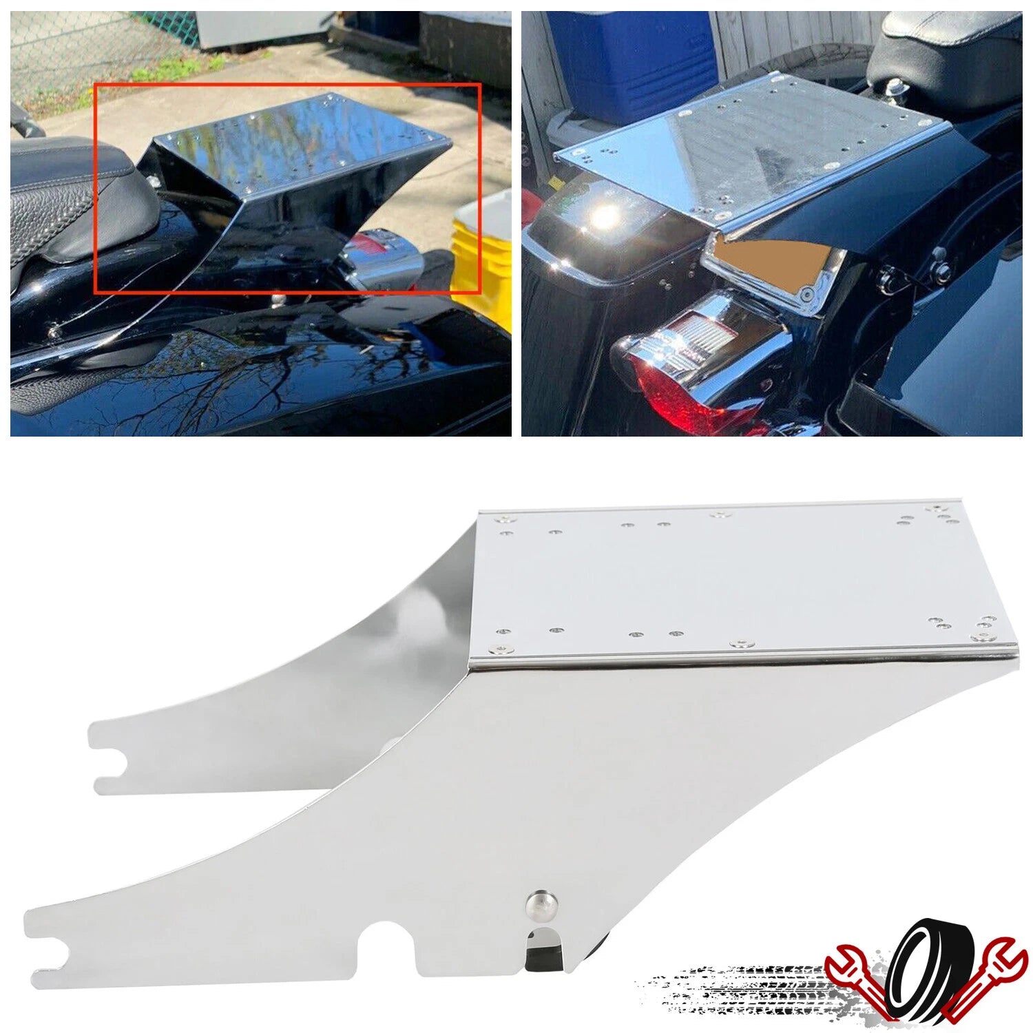 Luggage Trunk Mounting Bracket for Harley Softail Heritage FatBoy (1984–Present)