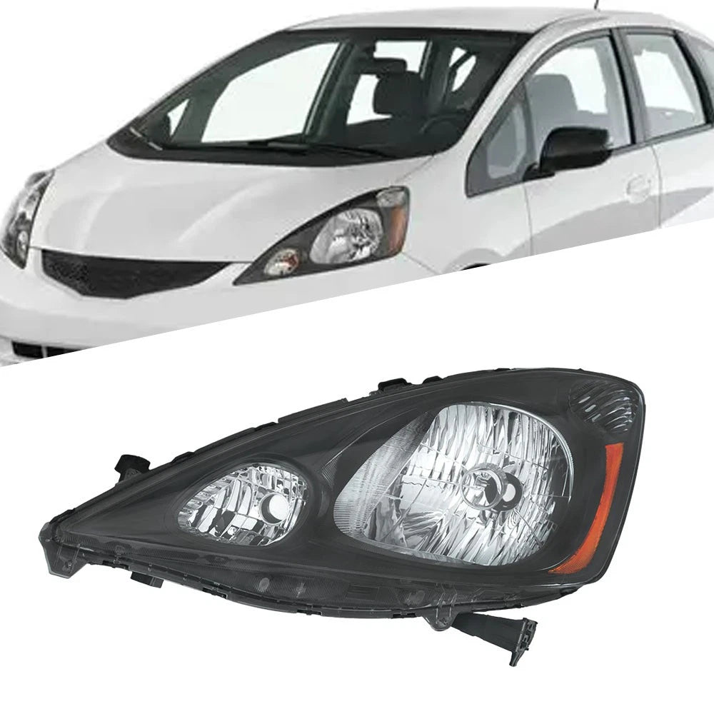 Headlight Assembly for Honda Fit Sport (2009–2011) Clear Lens Halogen