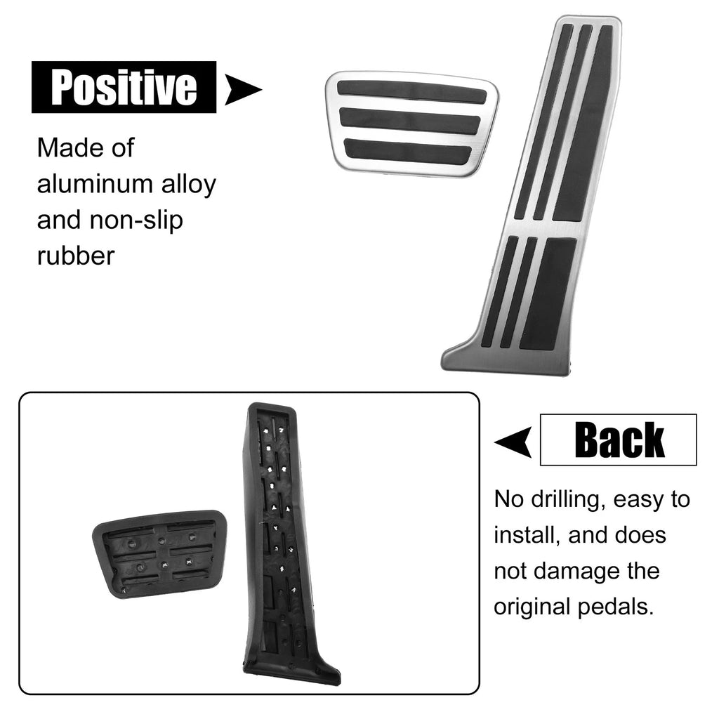 2X Brake Accelerator Foot Pedal Pad Cover Non-Slip for Toyota 