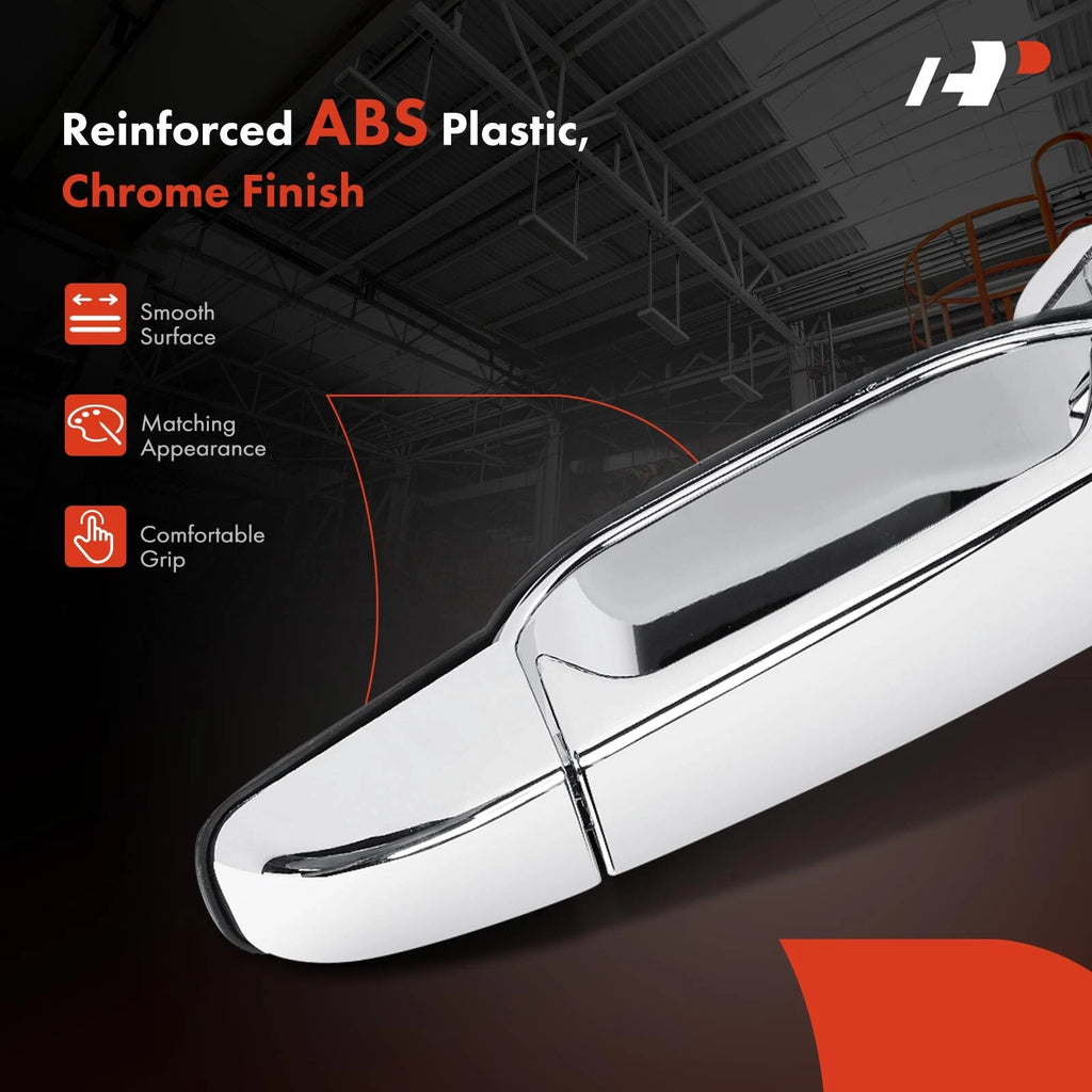 2X Rear Exterior Door Handle for Chevy Silverado GMC Sierra (2007–2014)