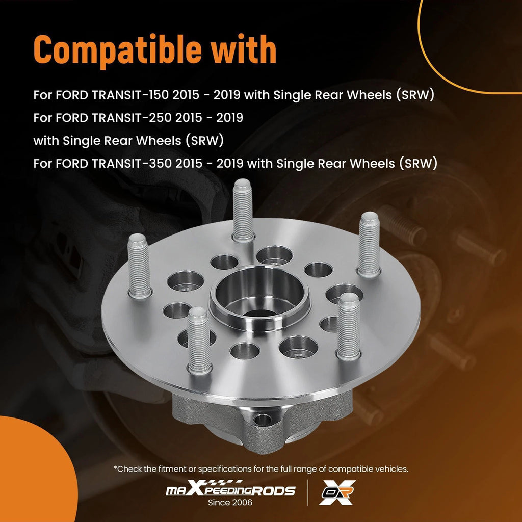 Set of 2 Front Left Right Wheel Hubs BR930937 for Ford Transit (2015–2019)