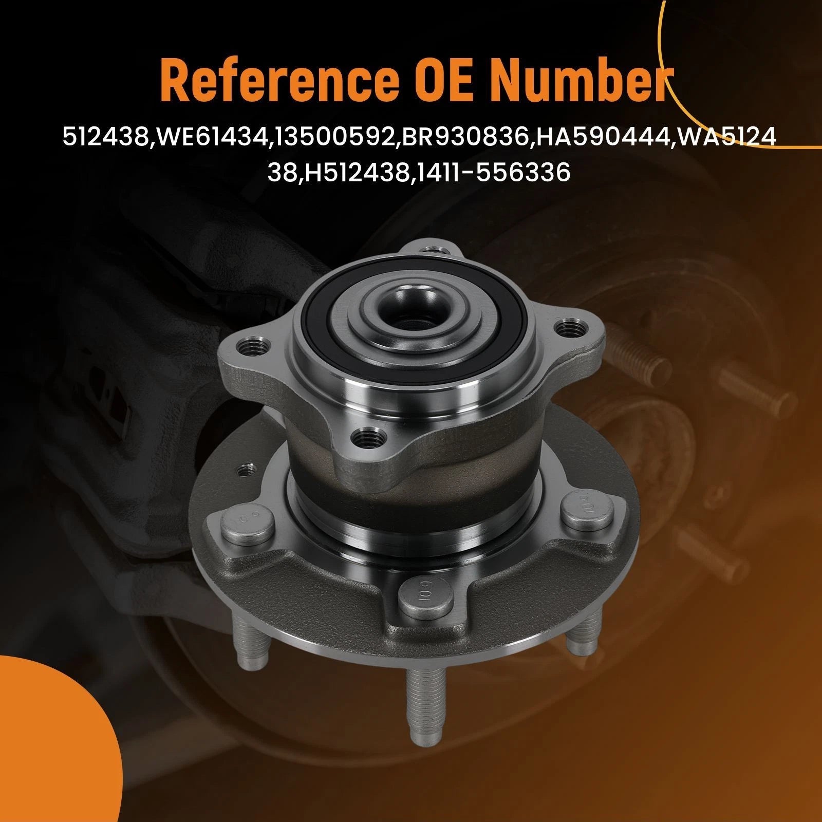 Rear Wheel Hub & Bearing Assembly for Buick Encore (2013-2016)