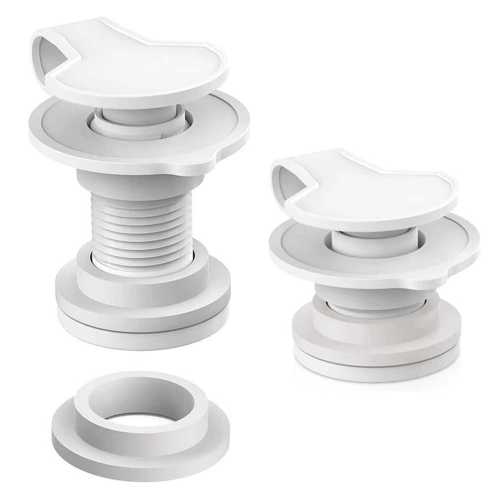 2pcs Drain Stopper Kit for Camping Cooler (1 inch, 1.5 inch Shaft Length)