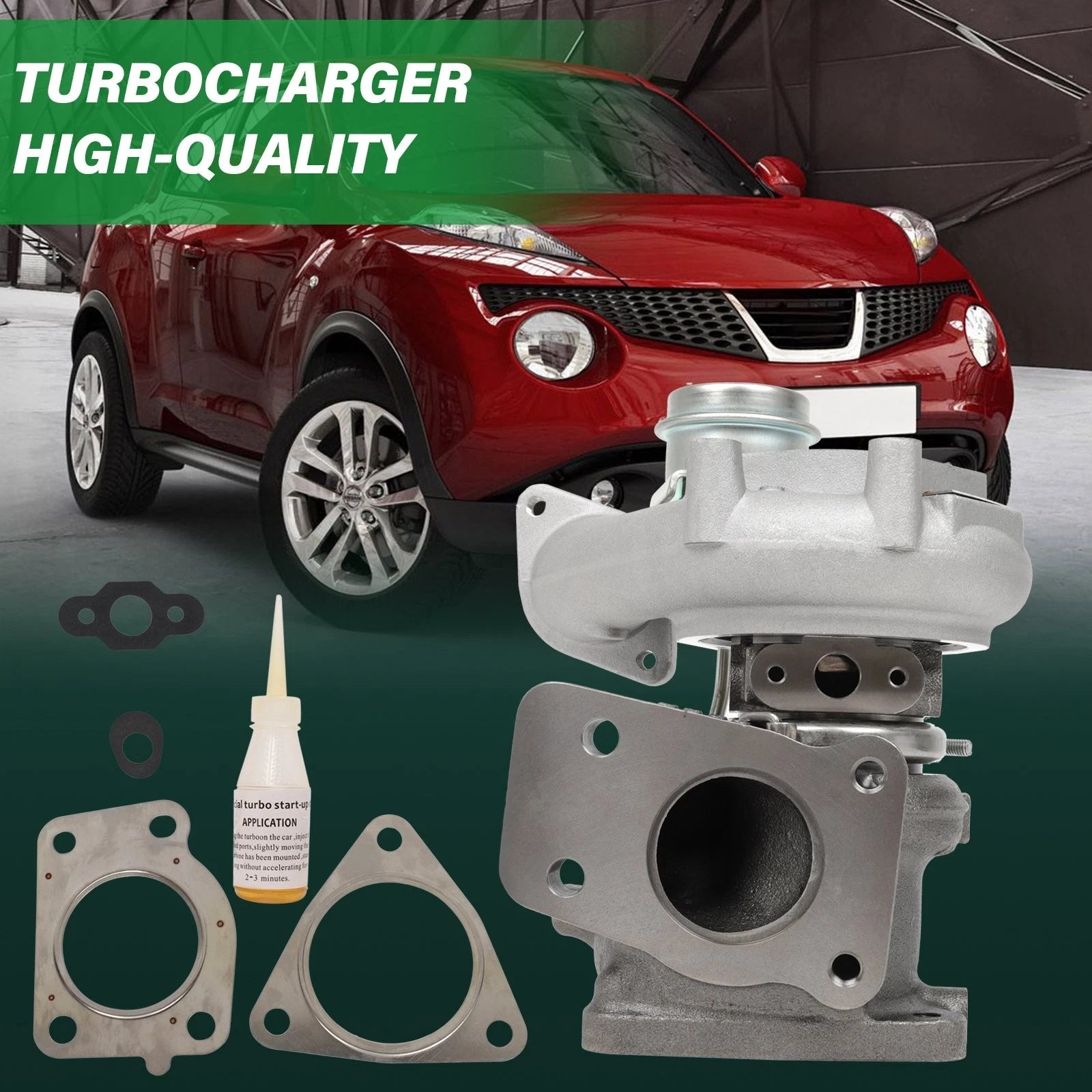 TF035 Turbo for Nissan Juke 1.6L Gas (2010–2016) MR16DDT Euro 5