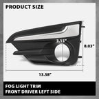 Front Fog Light Bezel Trim for Subaru Impreza (2017–2019) Left Side