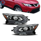 Set of 2 Halogen Headlights with LED for Nissan Rogue Sport (2020–2022)