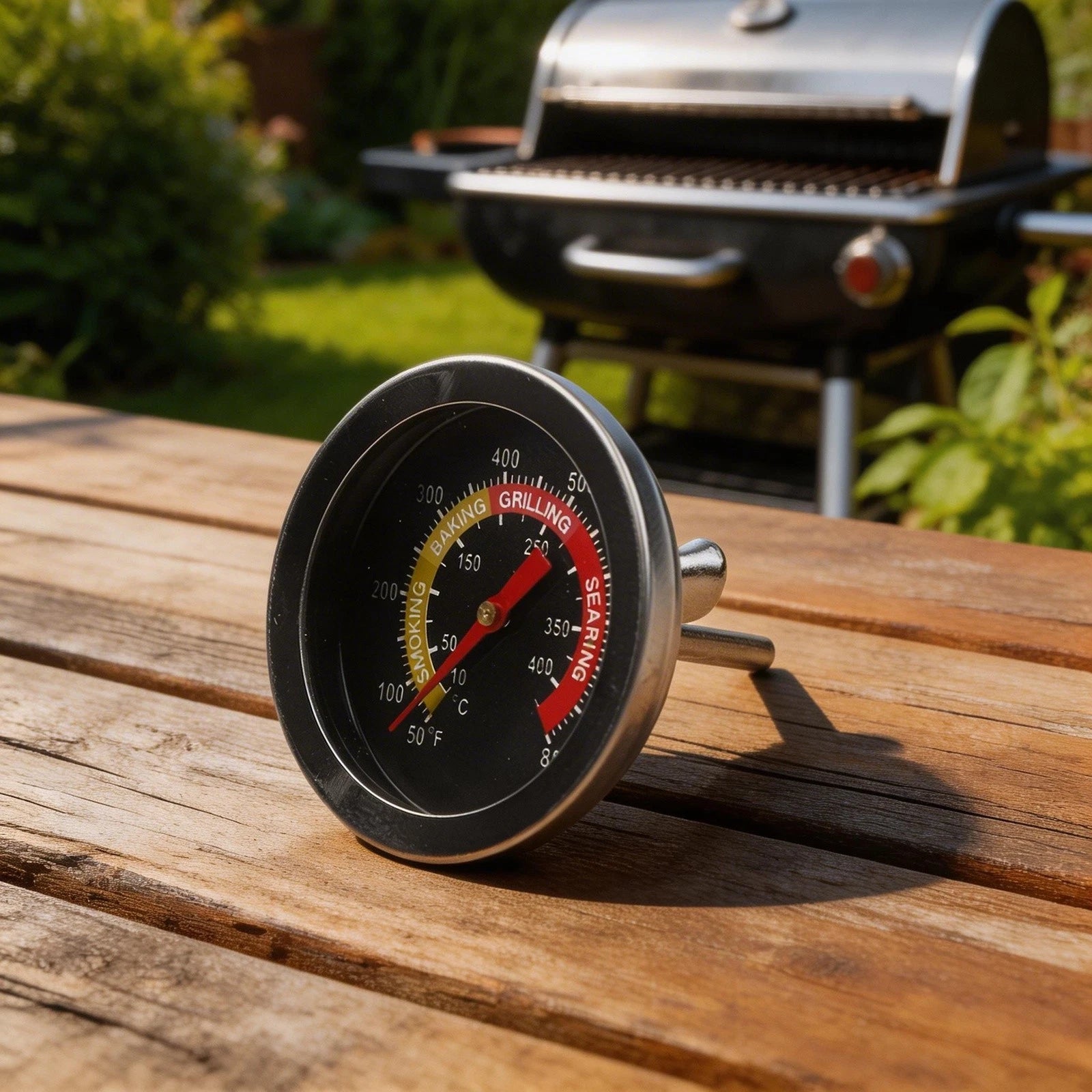 52MM Stainless Steel Thermometer for Barbecue Grill Oven (M8 Thread)