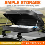Car Cargo Roof Box Carrier for Universal Vehicles (56.3"x36.8"x16.25")