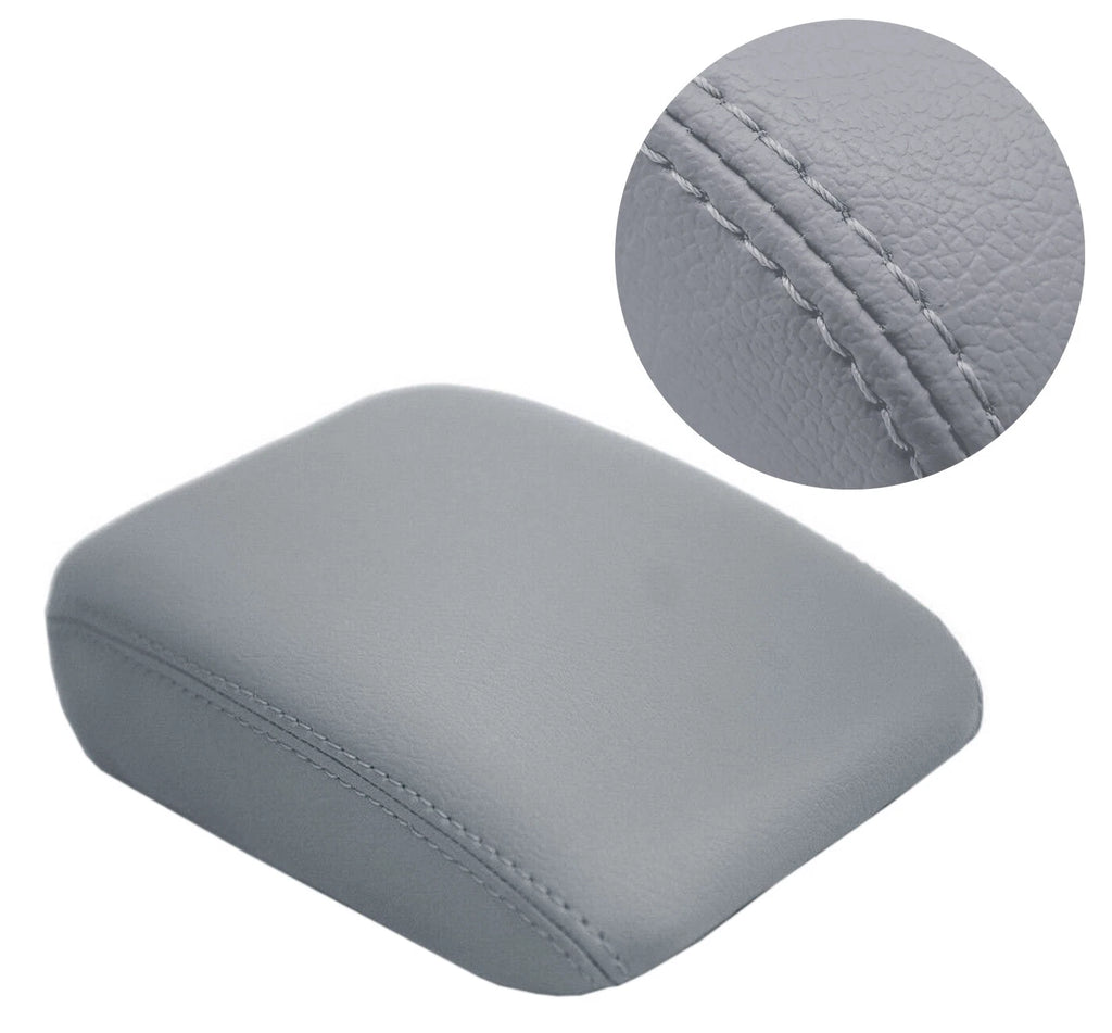 Center Console Lid Armrest Cover for VW EOS (2007–2015) Gray PVC Leather
