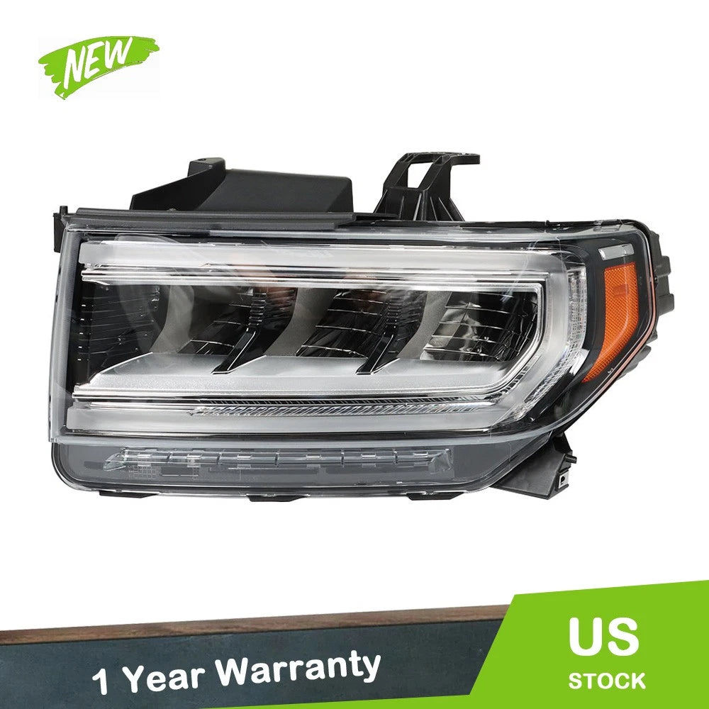 LH Headlight Headlamp Chrome Full LED for GMC Acadia (2020–2023)