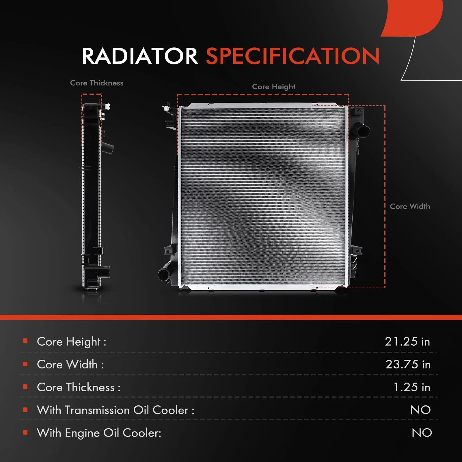 Radiator for Ford Explorer Mercury Mountaineer (2002-2005)
