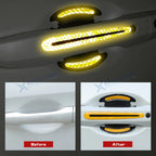 Reflective Yellow Door Handle Guard Wrap Decals for Dodge Grand Caravan (2011-2020)