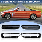 Side Fender Air Vents Trim Cover for BMW E46 M3 (2001–2006) Matte Black