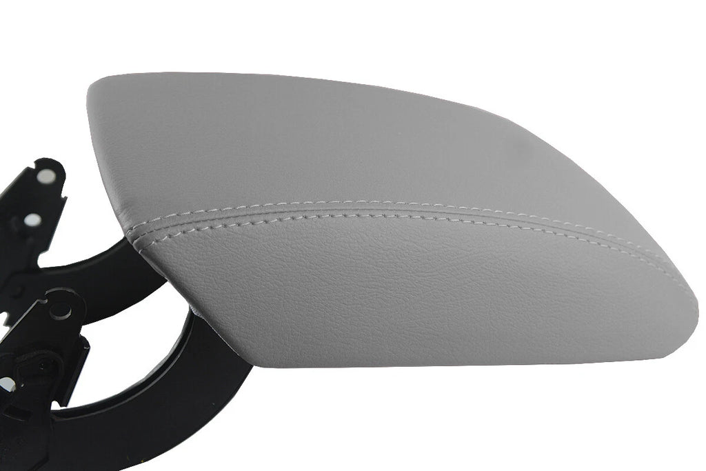 Leather Console Lid Pull Over Armrest Cover for Audi Q5 (2009–2017) Gray