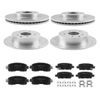Set of 4 Brake Rotors & Ceramic Pads Kit for Nissan Altima (2013–2023) P-1650 P-905