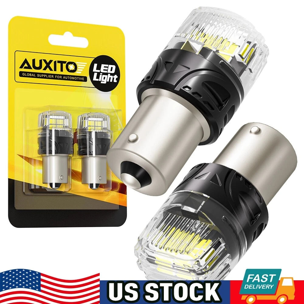 2X AUXITO 1156 LED Reverse Backup Light Bulbs BA15s (6500K, 4000LM)