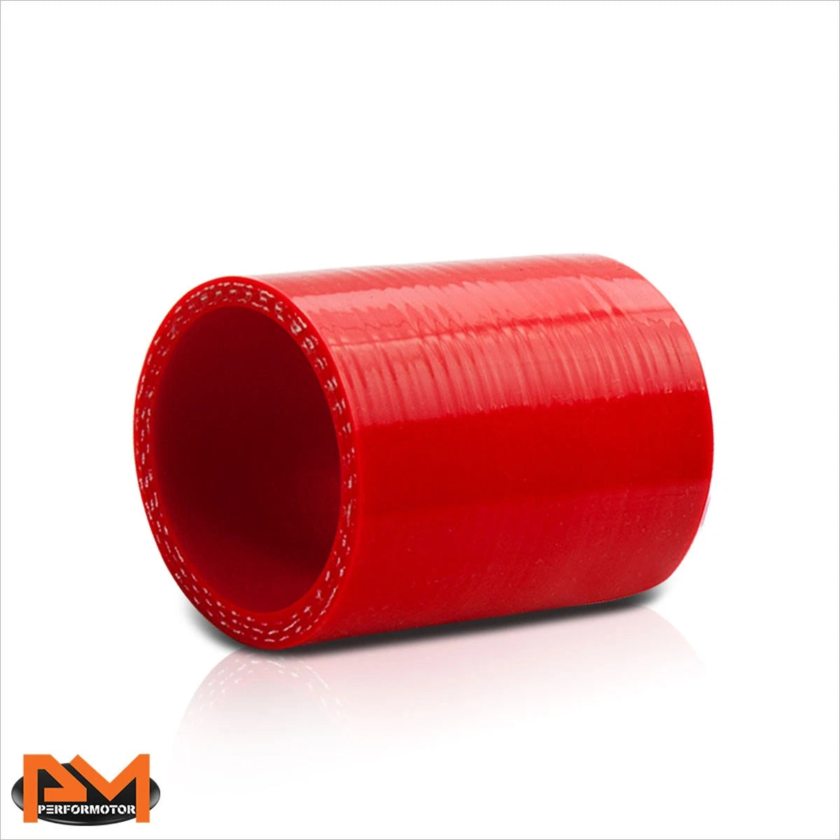2" Straight Coupler Turbo/Intake/Intercooler 3-Ply Silicone Hose Red