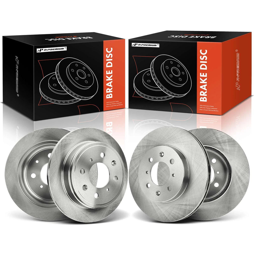 Front & Rear Disc Brake Rotors for Honda Civic (1999–2000)