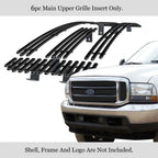 Upper Stainless Black Billet Grille for Ford F250/Excursion (1999-2004)