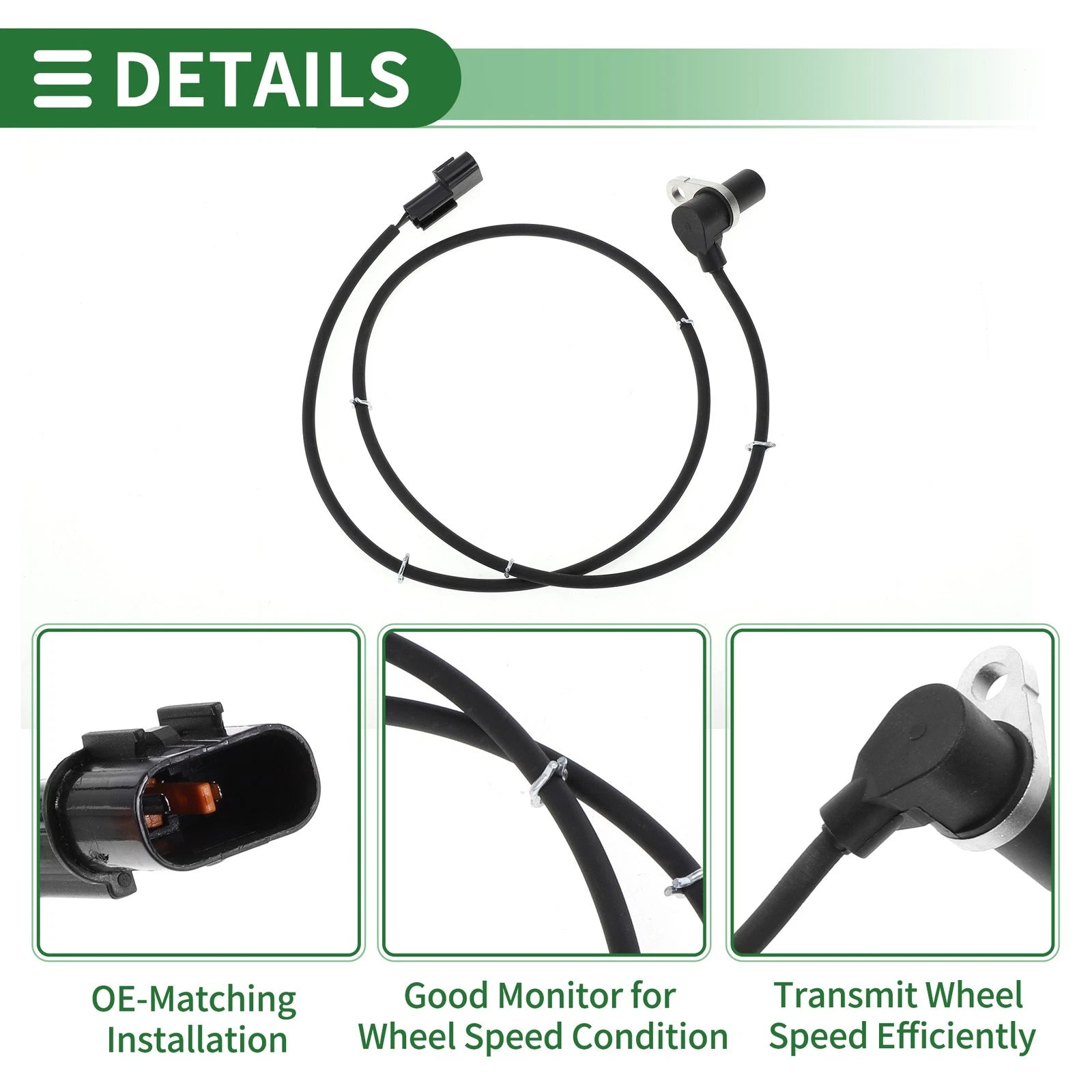 ABS Wheel Speed Sensor No.MR289343 for Mitsubishi Space Wagon (1991–1998)
