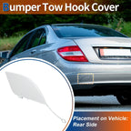 Rear Bumper Tow Hook Cover for Mercedes-Benz C W204 (2007-2014) White