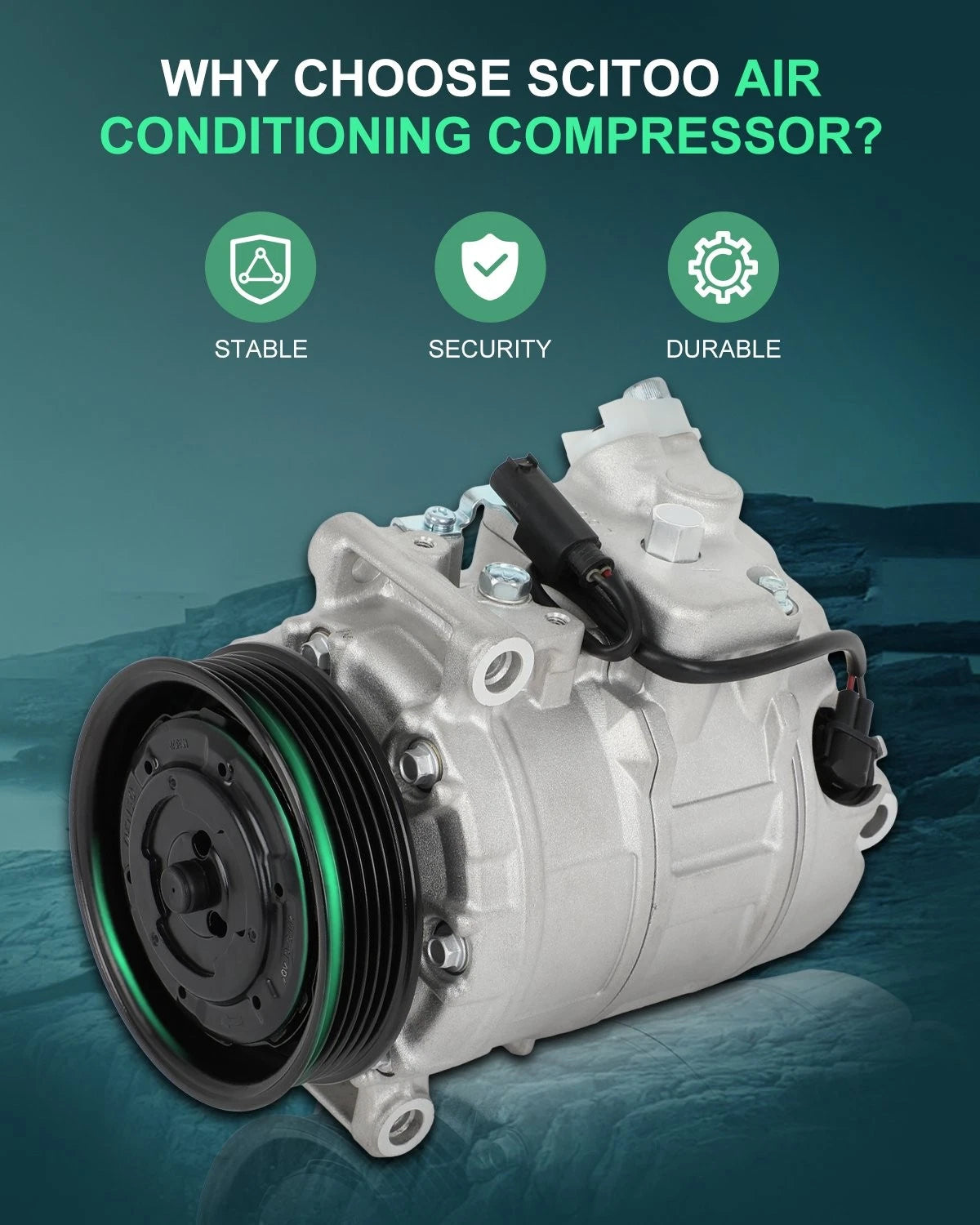 A/C Compressor for BMW 525i 525xi 528i 530i 530xi Z4 2.5L 3.0L 3.2L (2006–2011)