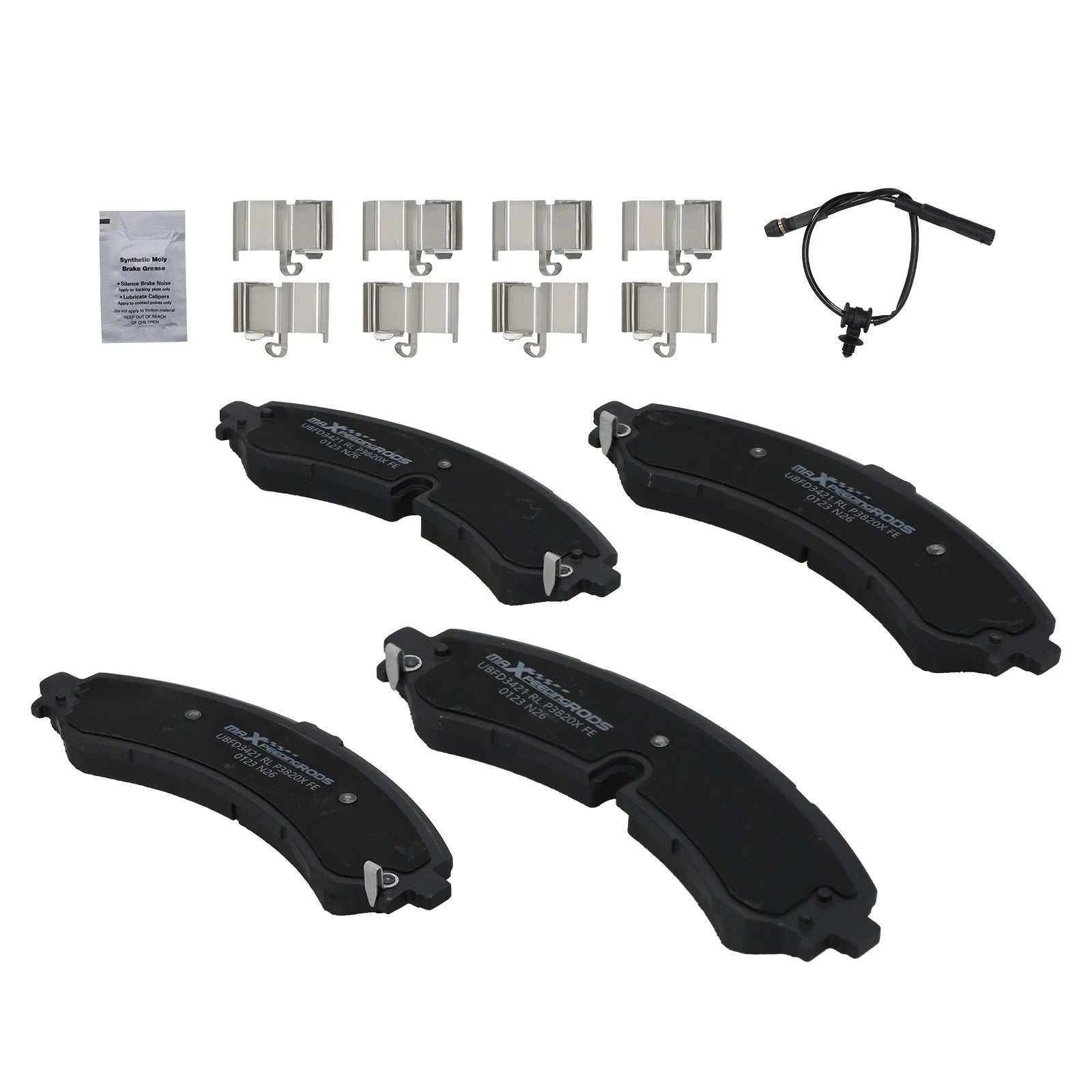 4X Front Brake Pads Kit for Chevrolet Silverado GMC Sierra 2500/3500 HD (2020–2024)