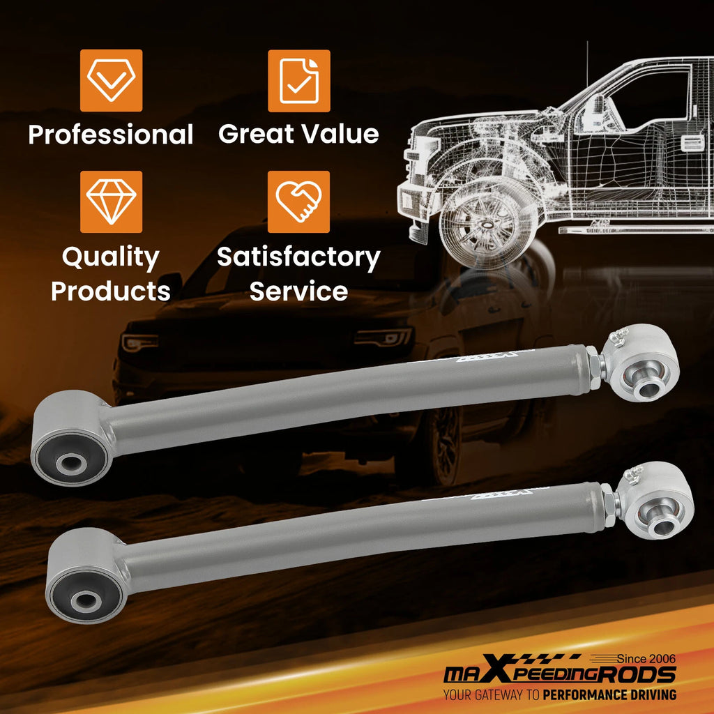 2X Rear Upper Adjustable Control Arms for Jeep Wrangler JK (2007-2018)