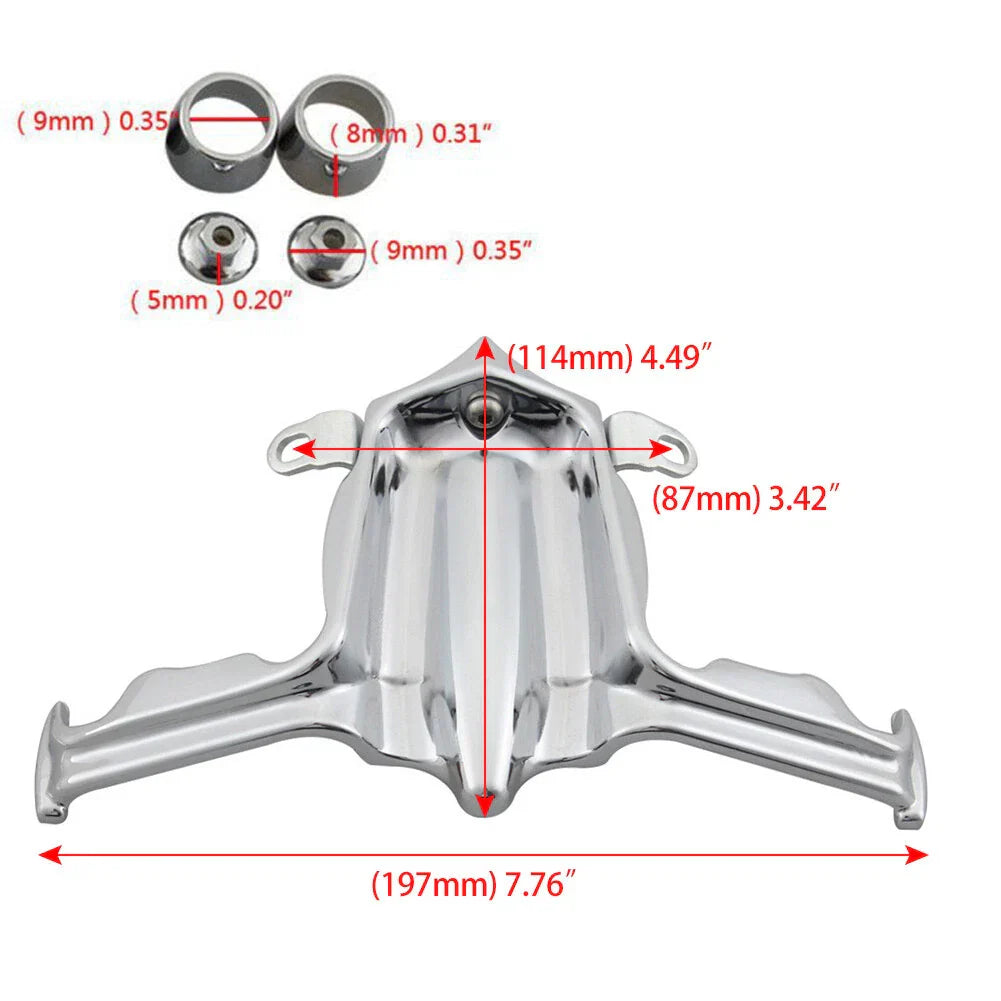 Chrome Tappet Block Accent Cover for Harley Twin Cam 1999-2017