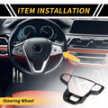 Carbon Fiber Steering Wheel Cover Trim for Ford Ranger (2023–2024)