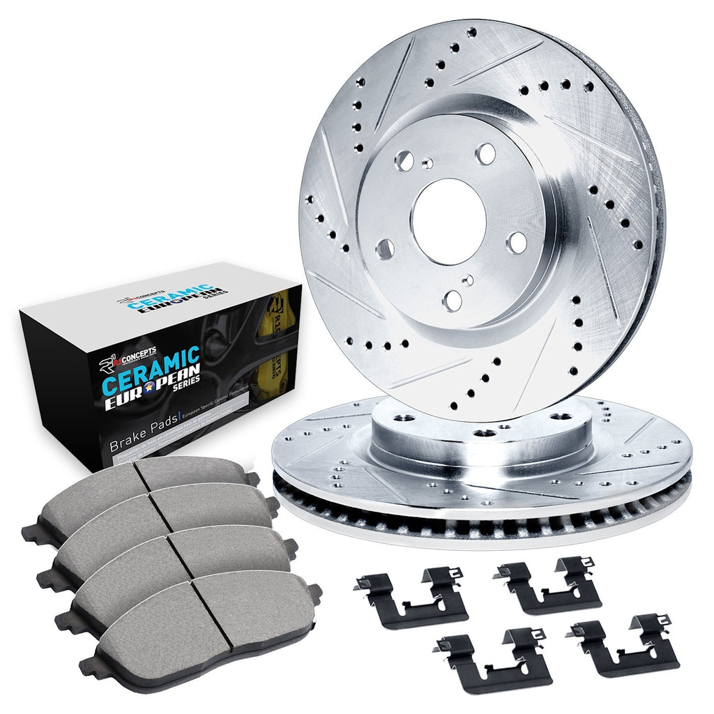 2X Brake Disc and Pad Kit for Jeep Dodge